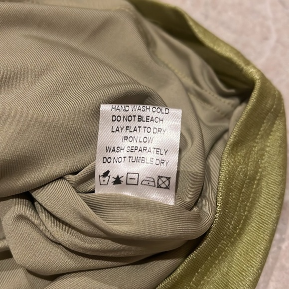 Revolve Superdown Darlene Green One Shoulder Cut Out Ruched Mini Dress NWT - Picture 9 of 11